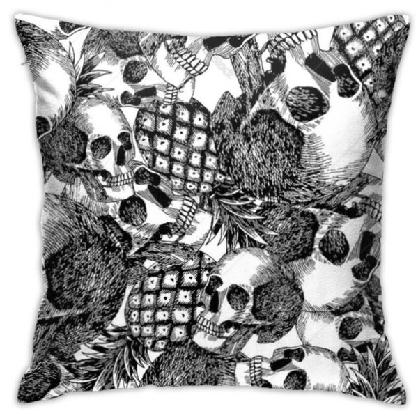 

designer home 45 * 45cm home sofa throw pillowcase polyester pillow cover cushion cover decor pillow case blank unicorn skull square donuts