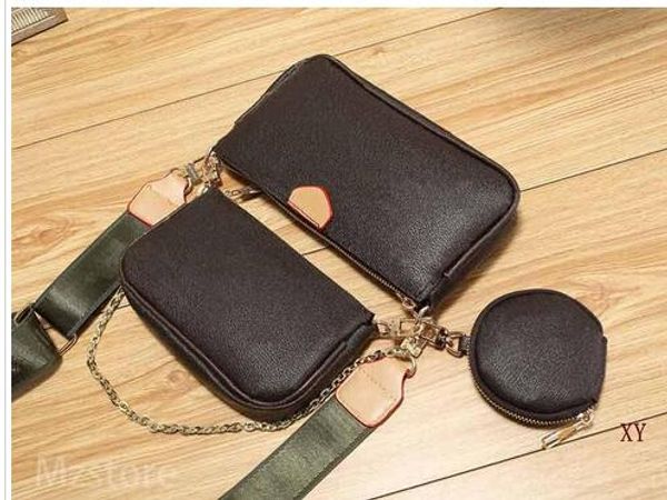 

m44823 favorite multi pochette accessories designer bags 3pcs l flower pattern pu leather style ladies purses shoulder crossbody bag
