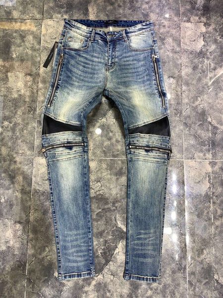 

мђжкие конѬђкоѬ Ѭване джин байкеѬ а ѬазмеѬ 28 ~ 42 slim fit мооикл байкеѬ deni, Blue