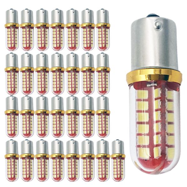 

ysy 30x car tail light 1156 1157 bay15d led ba15s/p21w s25 3030 48smd auto brake reverse lamp drl rear parking bulbs dc12v white