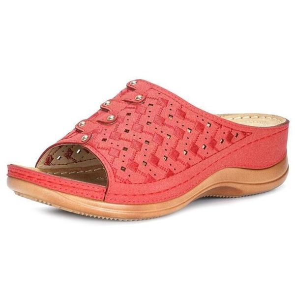 

orthopedic toe slippers lightweight non-slip wedges comfortable breathable platform sandals women, Black