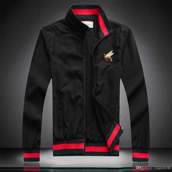 

new mens jacket coat new production hooded jacket with letters windbreaker zipper hoodies for men sportwear clothing, Black
