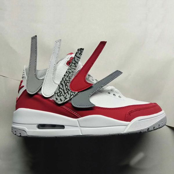 

Tinker University Red Basketball Shoes Men 3s 3 Sneakers Black White Blue He Got Game Sport Blue Outdoor Sport Shoes Mens