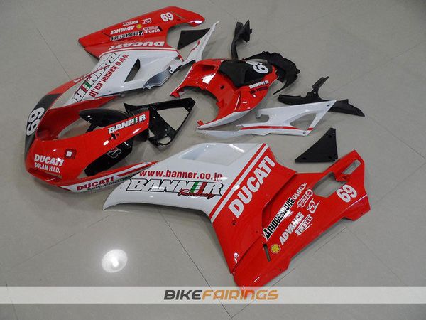 

новый abs инъекция полных обтекатели комплекты подходят для ducati 848 1098 1198 1198s 2007 2008 2009 2010 2011 2012 body набора пользовател