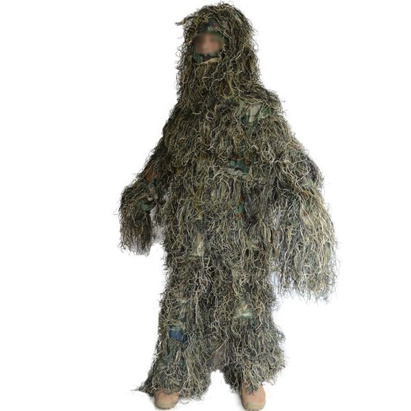 

cs camouflage clothing 3d hunting clothing hidden tactical yowie sniper bionic ghillie suit jacket and pants, Camo