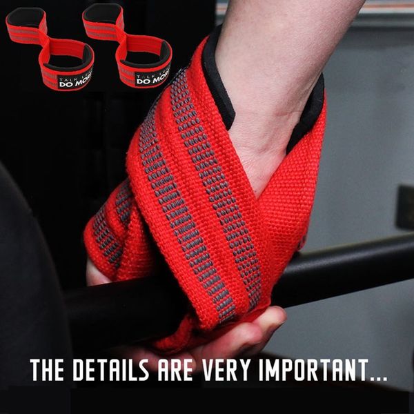

2 pcs gym figure 8 weightlifting straps lifting straps non-slip for lift more weight deadlift wrist wrap hand protection belt