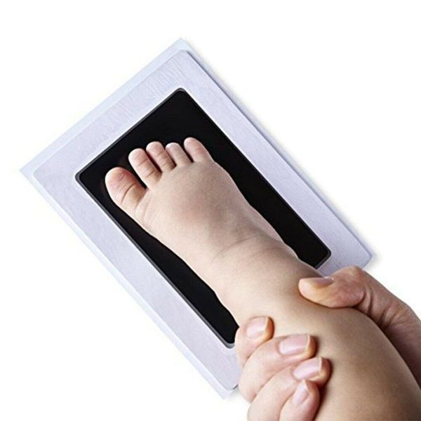 

baby footprint handprint set stamp hand foot inkpad imprints in color