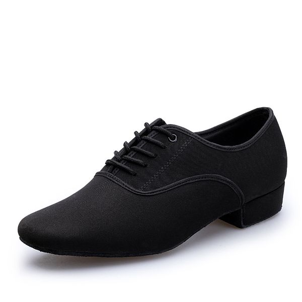 

men's latin ballroom dance shoes professional black canvas latin salsa shoes plus size low heel tango ballroom dance shoes, White;red