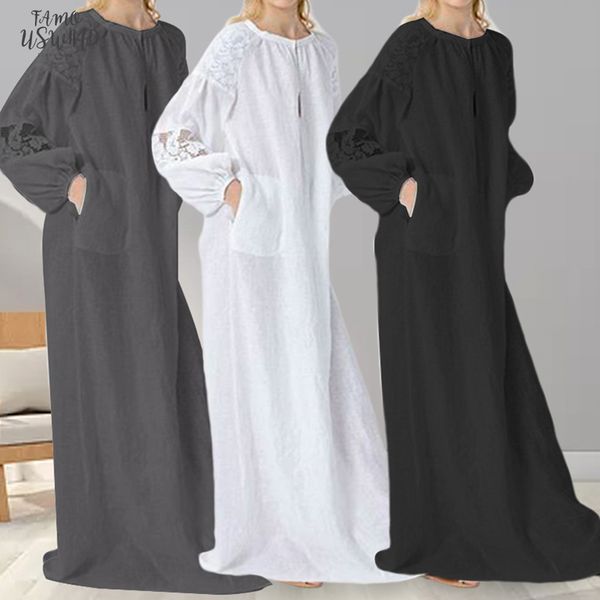 

plus size bodycon dresses dress bohemian women clothing casual white lace long shirt dresses 2020 long sleeve holiday maxi vestidos mujer, Black;gray