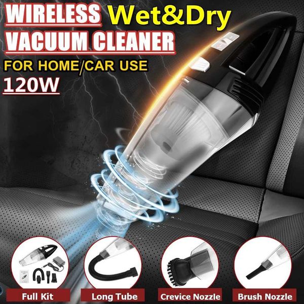 

12v 120w wireless portable handheld vacuum cordless car vacuum cleaner cleaner wet dry dual use car high powerful 1piece
