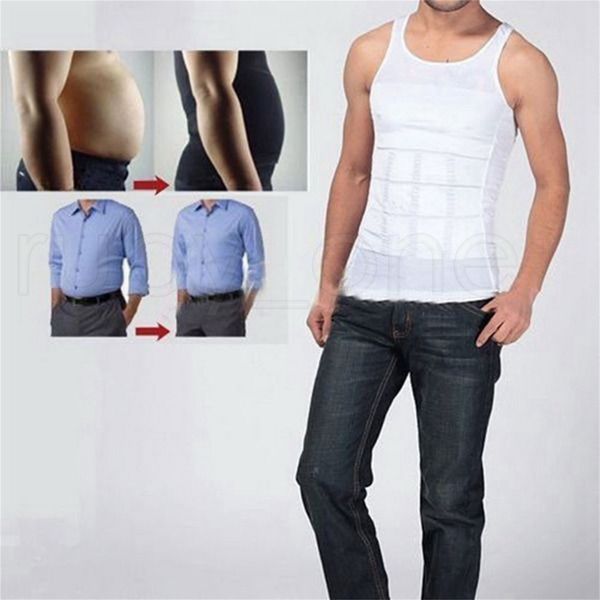 Canottiera dimagrante da uomo Canottiera modellante per il corpo Canottiera da uomo per pancia e vita Camicia a compressione sottile Canotta muscolare Shapewear Chaleco Adelgazante De Compresion Para Hombre