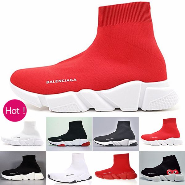 

sneakers speed trainer black red gypsophila triple black fashion flat sock boots casual shoes speed trainer runner with dust bag q63cr