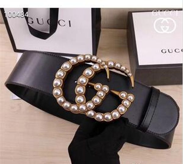 

fashion belt 2019 new women wide belt fashion smooth buckle gold buckle belts body wide 7cm female friends casual personality belt, Black;brown