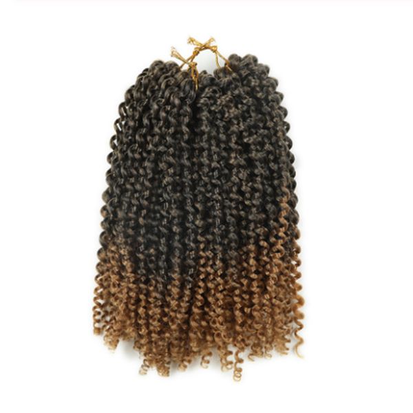 3Packs muito Bohemian Curl Crotchet Tranças Cabelo 120g por pacote Kanekalon Trançado Cabelo 12 Stands 10inch Pêlos Sintéticos