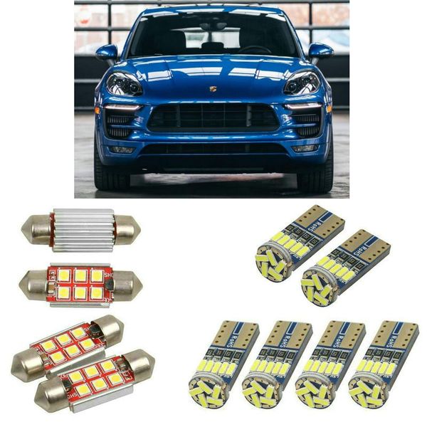 

interior led car lights for macan 95b 2014 car accessories boot light license plate light 4pc