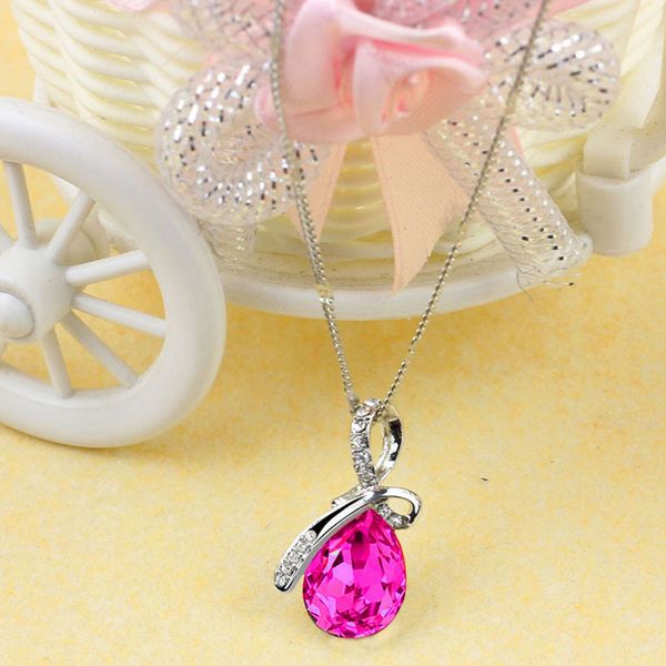 

necklace choker for women women lady rhinestone chain crystal necklaces pendant jewerly bijoux femme collares de moda 2019-0.2, Silver