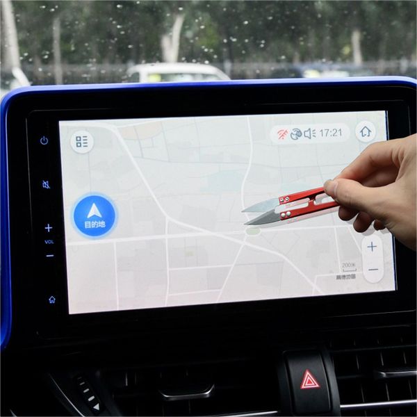 

jy tempered glass navigation system car screen protector car accessories for toyota chr c-hr 2017 2018