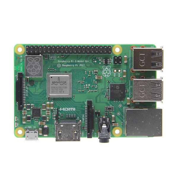 Scheda madre Freeshipping Raspberry Pi 3 modello B + (Plus) + custodia / custodia / custodia in metallo alluminio + dissipatore di calore Starter Kit 3 in 1 C