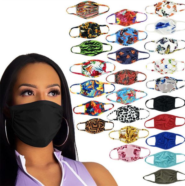 

double layer face mask foral butterfly print dustproof anti-uv designer masks women men mouth-muffle fashion washable breathable face mask