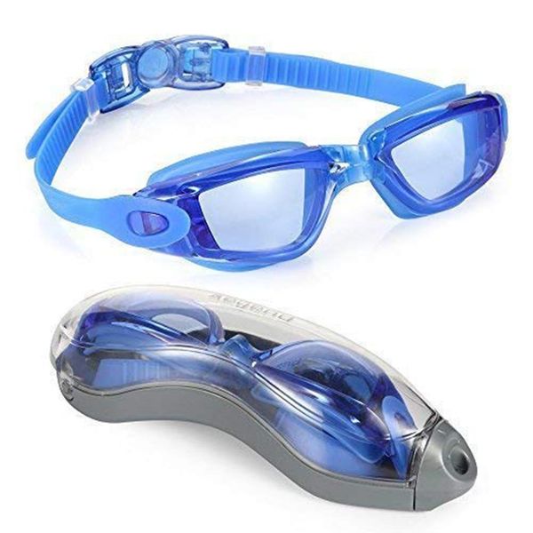 

mounchain outdoor swimming glasses eyewear with packing box hd waterproof anti-fog anti-uv swim goggles water sports