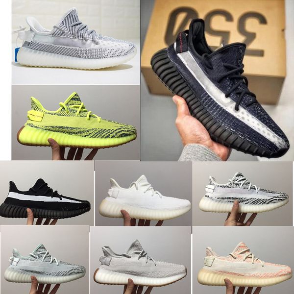 

Горячая Kanye West Static Venom 350 v2 Мужские кроссовки Zebra White Teal Blue Женская мода 2.0 Смелые оранжевые кроссовки Кремовые белые кроссовки