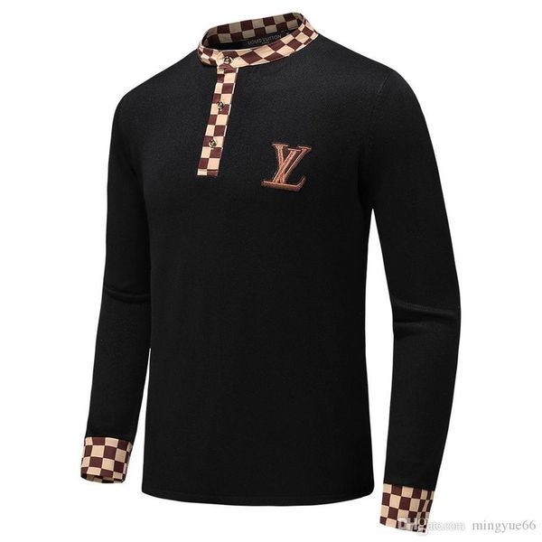 

2019 new autumn fashion brand casual sweater o-neck cool wolf striped slim fit knitting mens sweaters and pullovers men pullover men d22, White;black