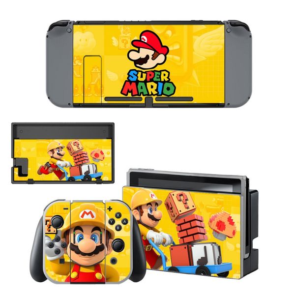 

game super mari o skin sticker for nintend switch nintendoswitch console controller vinyl decal skin cover protector accessories