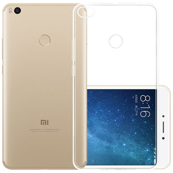 

тонкий мягкий прозрачный чехол tpu для xiaomi mi max 2