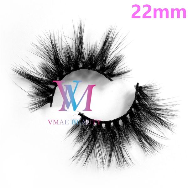 

dhl real siberian mink fur hair eyelashes 22mm 5d mink lashes with box eye lash makeup reusable thick custom 3d mink eyelashes
