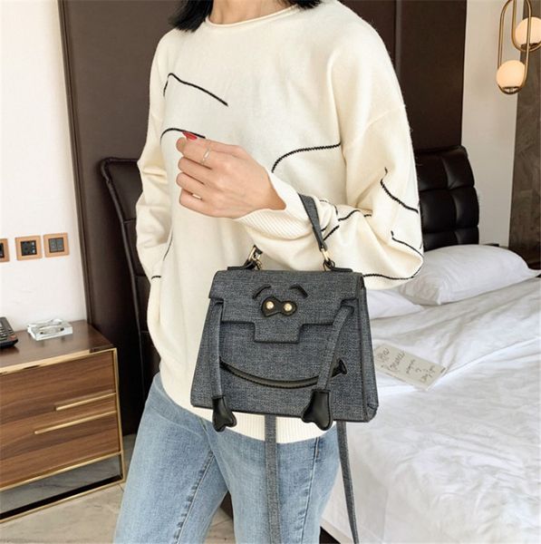 

funny smiley face bag new fashion version cute shoulder crossbody bag versatile handbag ph-cfy20051941