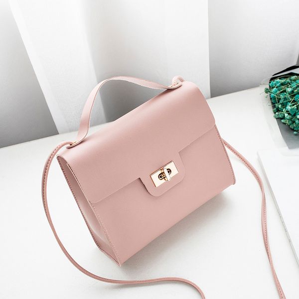 

women messenger bags brands new women fashion solid color cover lock shoulder crossbody bag phone sac woman bag 2019