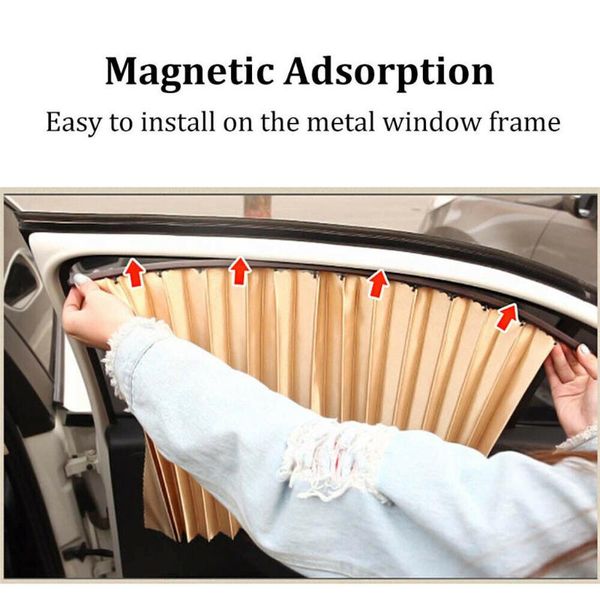 

4pcs/set magnetic car window sun shade auto visor shield curtain cover universal louver folds car windshield sunshade shield