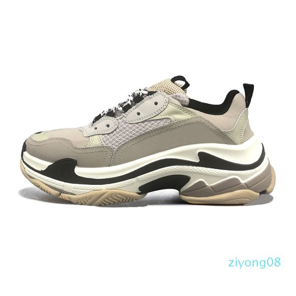 

2020 triple s men women fashion luxury designer platform sneakers black bred white grey purple vintage mens trainer casual sports shoe z08