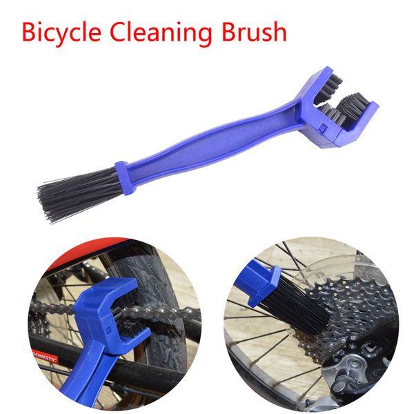 

portable motorcycle bicycle chain cleaner bike clean machine brushes scrubber wash tool mountain cycling motorcycle cleaning