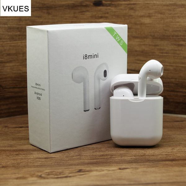 

New i8 mini tw bluetooth earphone wirele headphone mu ic earbud port tereo head et air pod for iphone android with charge box
