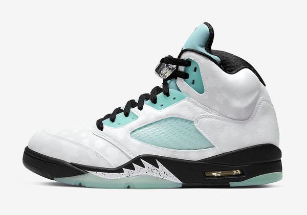 

the new 2020 jumpman 5 island green basketball shoes cn2932-100 mens v 5s outdoor sports sneakers ship size