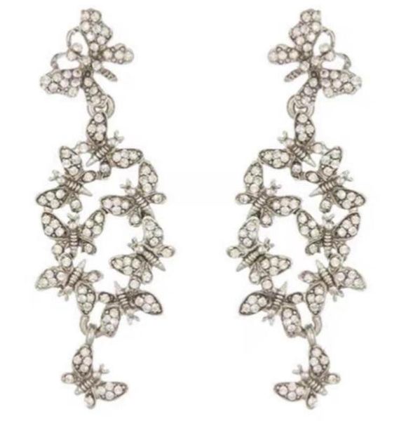 

2020 amybaby womens butterfly stud earring jewelry for party, Golden;silver