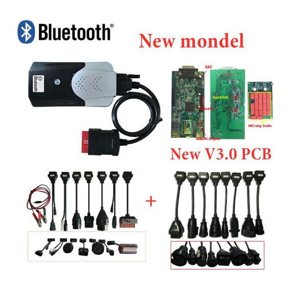 

dhl + лучший матч 8шт автомобильные кабели + 8шт кабели грузовиков последние 2020,00 серийник с bluetooth vd ds150e cdp для delphis obd2 ска