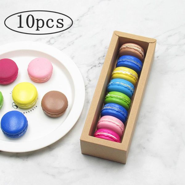 

10pcs macaron box with window paper macarons box packaging cookie macaron packaging containers wedding birthday party