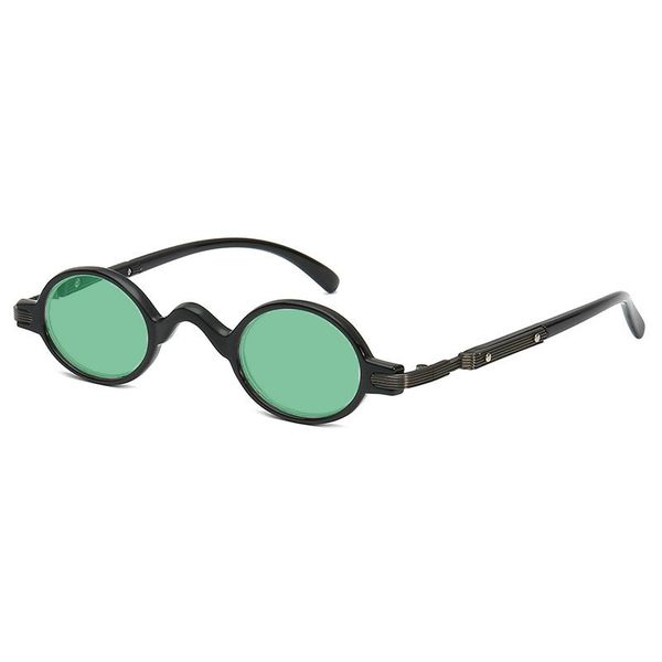 

small round sunglasses women retro 2018 metal frame black red lens round vintage sun glasses for men punk eyewear with box fml, White;black