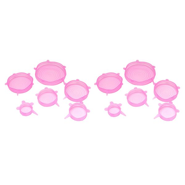 

12x silicone lids food lids expandable reutilisable bpa free
