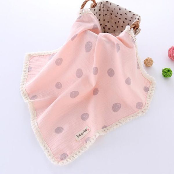 

baby scarf burp cloths infant bibs large bandana gauze soft baby care cotton 2 layers newborn saliva apron wht041