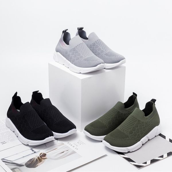 

kancoold breathable sneakers women treainers knitted vulcanized shoes mesh slip on sock sneakers tenis feminino zapatos mujer