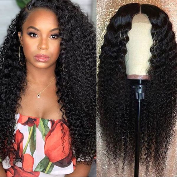 

carina lace frontal wig with baby hair water wave brazilian remy full lace human hair wigs for women 150% density natural color, Black;brown