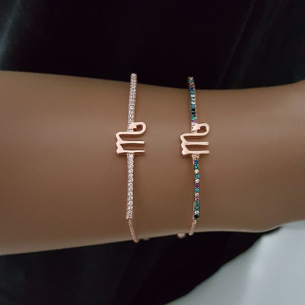 

cuff scorpio bracelet horoscope star sign 925 silver roese gold zodiac, White