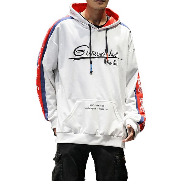 

m-5xl mens hoodies and sweatshirts casual fashion hip hop streetwear sweatshirts men spring plus size hoddies hombre, Black