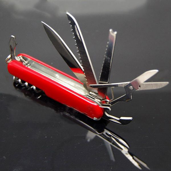 

outdoor emergency travel stainless steel 12 functions in 1pc pocket knife convenient portable durable folding pocket knife tool