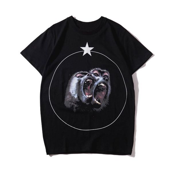

luxury mens designer t shirt fashion lion printing designer t shirt short sleeves men women hip hop tees645654, White;black