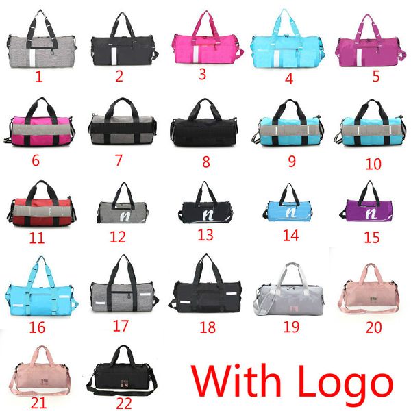 

pink grey 25 colors duffel bag with later big large storage men women travel bag hangbag waterproof duffel bags luggage bags