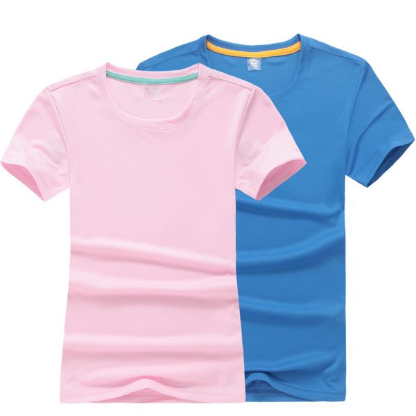 

zynneva summer outdoor sports quick dry t shirts men women short sleeve shirts large size breathable running t-shirts gc2117, Black;red
